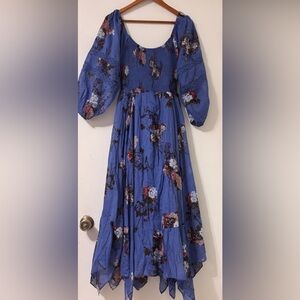 Free people Morning Glory Long Sleeve Maxi Dress